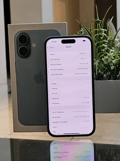 IPHONE 16 , 128GB , NEW CONDITION,  TEAL