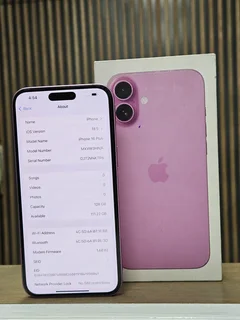 IPHONE 16 PLUS , PINK , 128GB ,NEW CONDITION,  100 BATTERY