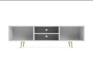 White Tv Stand &amp; Nested Coffee Table