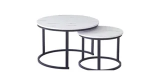 White Tv Stand and Nest Coffee table