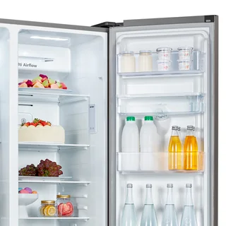 Hisense 514L Side By Side Fridge Freezer Inox H670SITWD