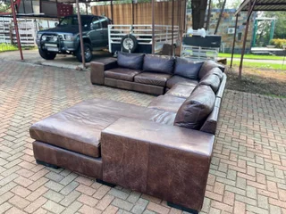 Premium Genuine Leather Couch