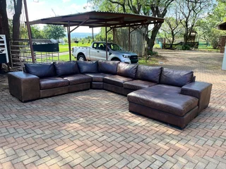 Premium Genuine Leather Couch