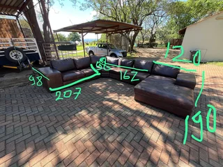 Premium Genuine Leather Couch