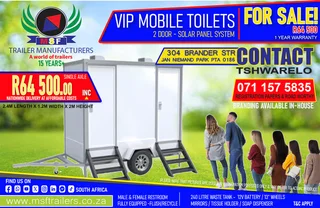 Start a Toilet &amp; Fridge Trailer Rental Business Today – VIP Toilets For Sale Polokwane SA. Grow!