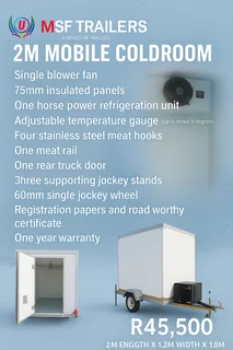 Mobile Refrigerator Trailer for Events &amp; Caterers – R45,500 For Sale NW, Brits, Mafikeng