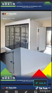 We sell Mobile Coldroom Trailer with 1-Year Warranty – R45,500. Limpopo: Bela Bela, Mokopane, Venda