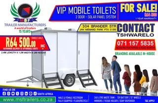 MOBILE KITCHENS | MOBILE FRIDGES | VIP TOILETS | CUSTOM TRAILERS. Pretoria East!