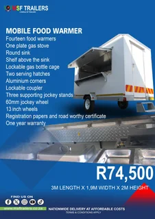 MOBILE KITCHENS | MOBILE FRIDGES | VIP TOILETS | CUSTOM TRAILERS. Pretoria East!
