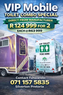 Male &amp; Female Mobile Vip Toilet Trailer For Sale!