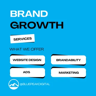 Brand growth services (marketing, website design, brandability)