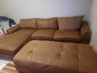 L Couch and Ottoman