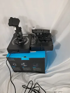 Logitech G X56 H.O.T.A.S. RGB Throttle and Stick Simulation Controller.