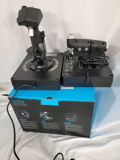 Logitech G X56 H.O.T.A.S. RGB Throttle and Stick Simulation Controller.