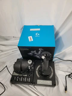 Logitech G X56 H.O.T.A.S. RGB Throttle and Stick Simulation Controller.