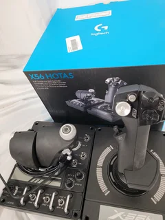 Logitech G X56 H.O.T.A.S. RGB Throttle and Stick Simulation Controller.
