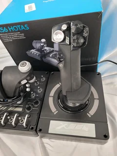 Logitech G X56 H.O.T.A.S. RGB Throttle and Stick Simulation Controller.
