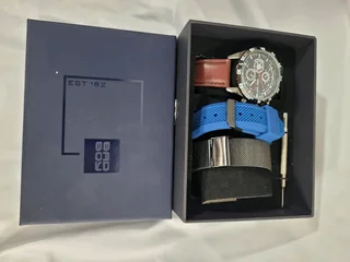 Bad Boy men&#39;s utility watch and interchangeable strap set.