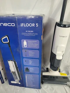 Tineco iFLOOR 5 wet and dry cordless vacuum floor washer and mop.