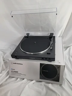 Audio-Technica AT-LP60XBT fully automatic wireless belt-drive turntable.