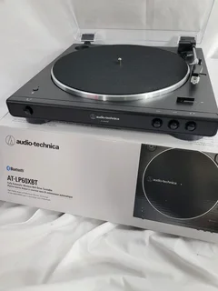Audio-Technica AT-LP60XBT fully automatic wireless belt-drive turntable.