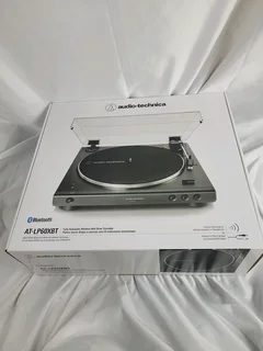 Audio-Technica AT-LP60XBT fully automatic wireless belt-drive turntable.