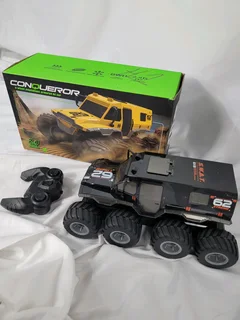&#34;Conqueror&#34; 8-wheel amphibious remote control (RC) armored vehicle toy.