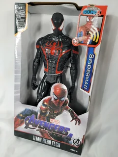 Marvel Avengers: Endgame Titan Hero Tech Series Spider-Man Black Action Figure.