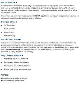 Close Protection Services