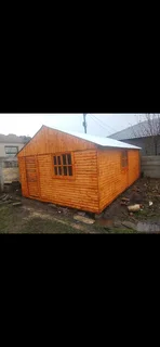 4mx6m Wendy's houses Logo cabin wood