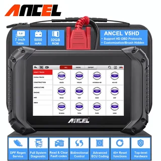 Ancel V5 HD Truck Full System Diagnostic Tool + Special Functions & Bi-Directional Control