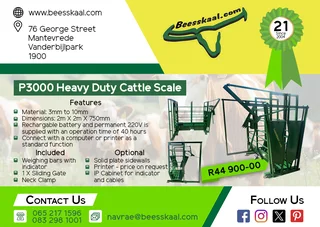 P3000 Heavy Duty Cattle Scale