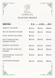 Nic’s Nibbles - Platter Service
