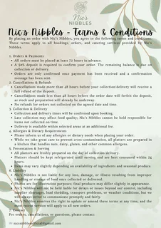 Nic’s Nibbles - Platter Service