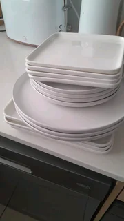White plates