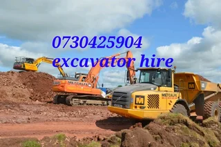 We hire excavators plus tlbs