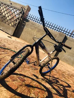 White & Blue BMX Bike – Good Condition – R1300 (Negotiable)