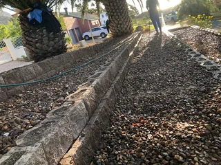 Returning wall blocks