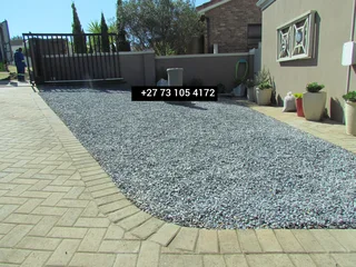 BROWN AND GREY DECORATIVE PABLE STONNES , SUPPLY AND INSTALLATION