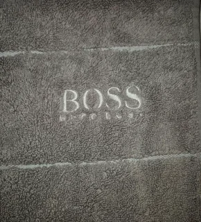 HUGO BOSS Luxury Light Grey Bath Mat Premium Cotton, Excellent Condition
