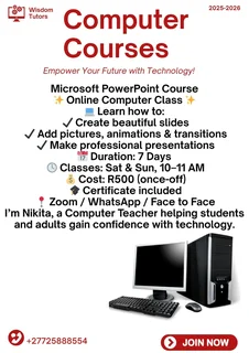 Tutoring - Ad posted by Nikita Dhladhla