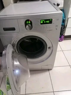 Silver Samsung ecco bubble washing machine