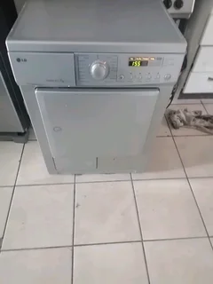 Silver LG condenser tumble dryer