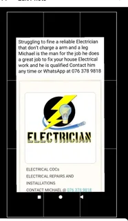 I do electrical work for houses I have a COC certificate and I&#39;m registered