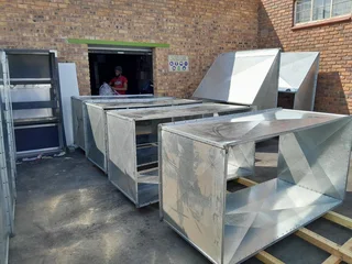 Kitchen canopies, Spiral ducts, Ducting, Industrial Fans, Spray booths, Furnaces, Cyclones, etc