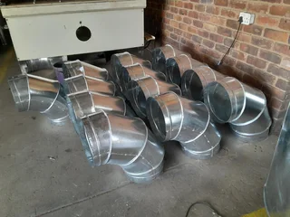 Kitchen canopies, Spiral ducts, Ducting, Industrial Fans, Spray booths, Furnaces, Cyclones, etc