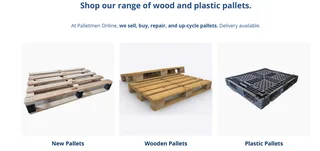 Shop our range of wood and plastic pallets.