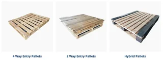 Shop our range of wood and plastic pallets.