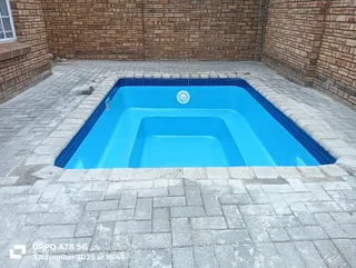 New pool shell installation new marbelite fibreglass New jacuzzi and repairs and pump paving thatche