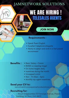 JOB - Ad posted by Jam Network Solutions